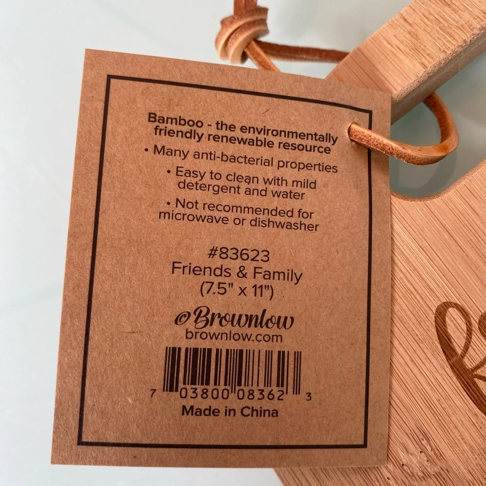 Decor Bambo Friends & Family The Best Ingredients Cutting Board